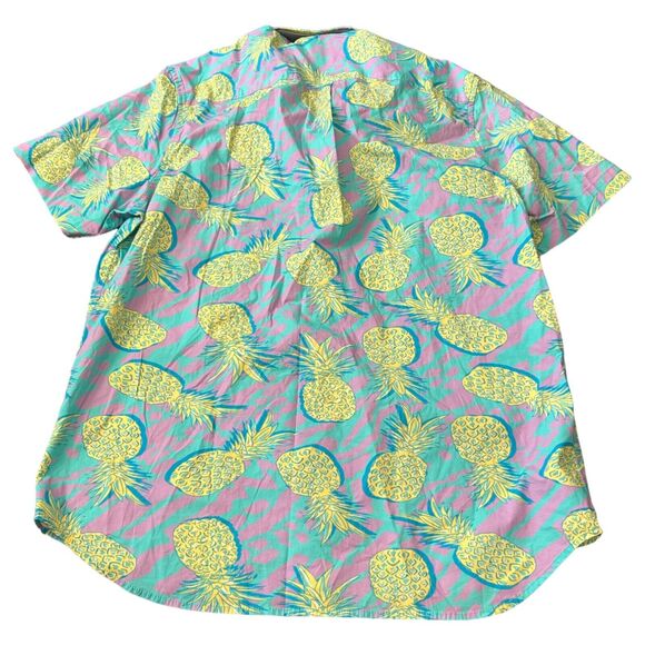 Chubbies Pineapple Friday Shirt Mens Large Multicolor Short Sleeve Button Down - Picture 2 of 7